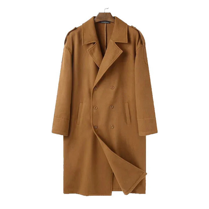 Image of Remy | Men's Double-Breasted Long Coat