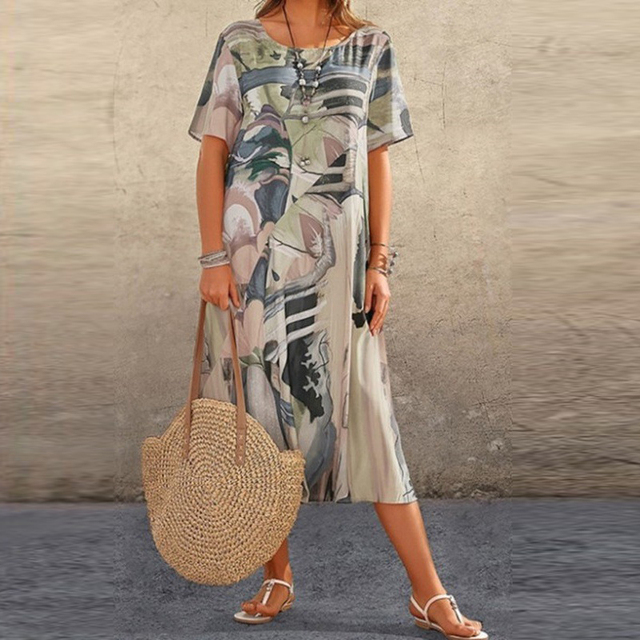 Image of Rita | Women's A-Line Midi Dress