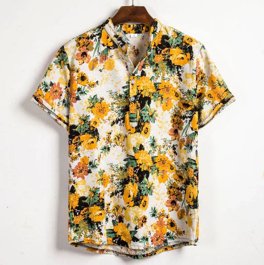 Image of Ross | Men's Floral Short Sleeve Shirt