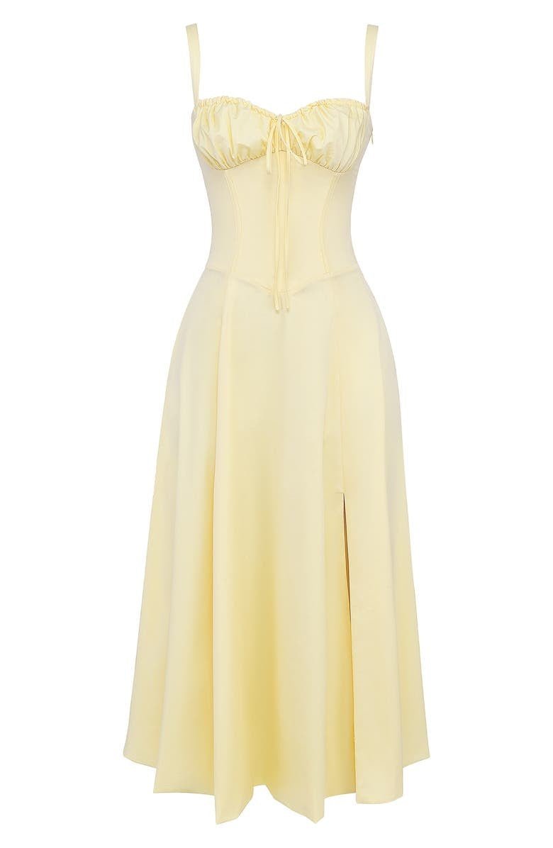 Image of Samantha | Women's Spaghetti Strap A-Line Midi Dress