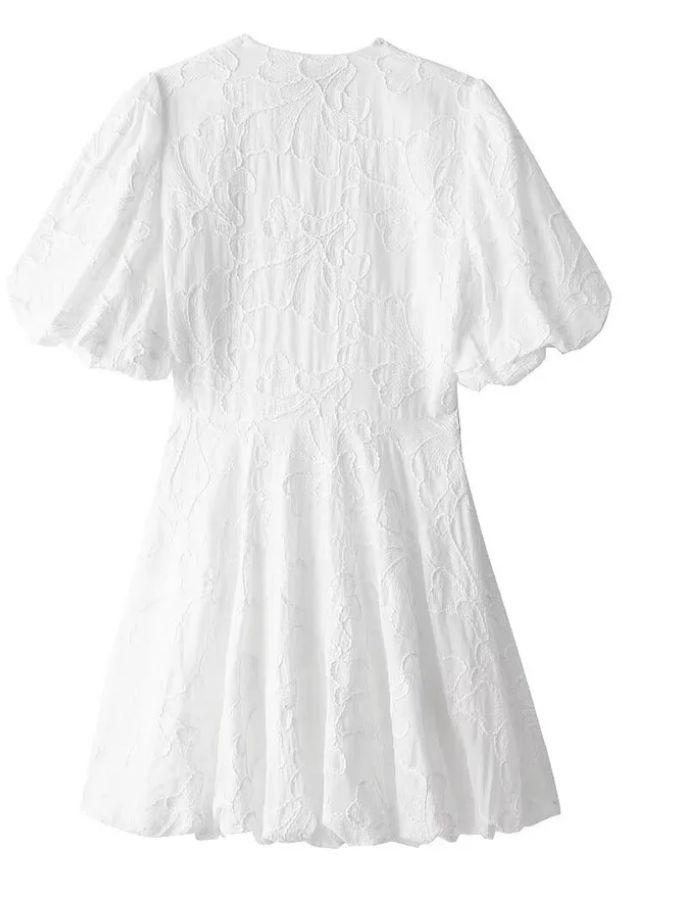Image of Savannah | Women's V-Neck A-Line Mini Dress