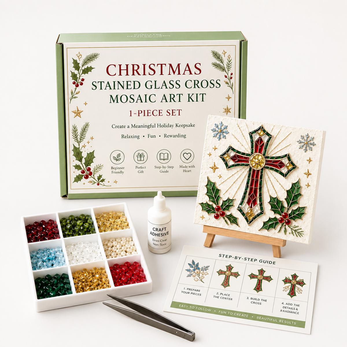Silent Night Nativity Easel Mosaic Craft Kit