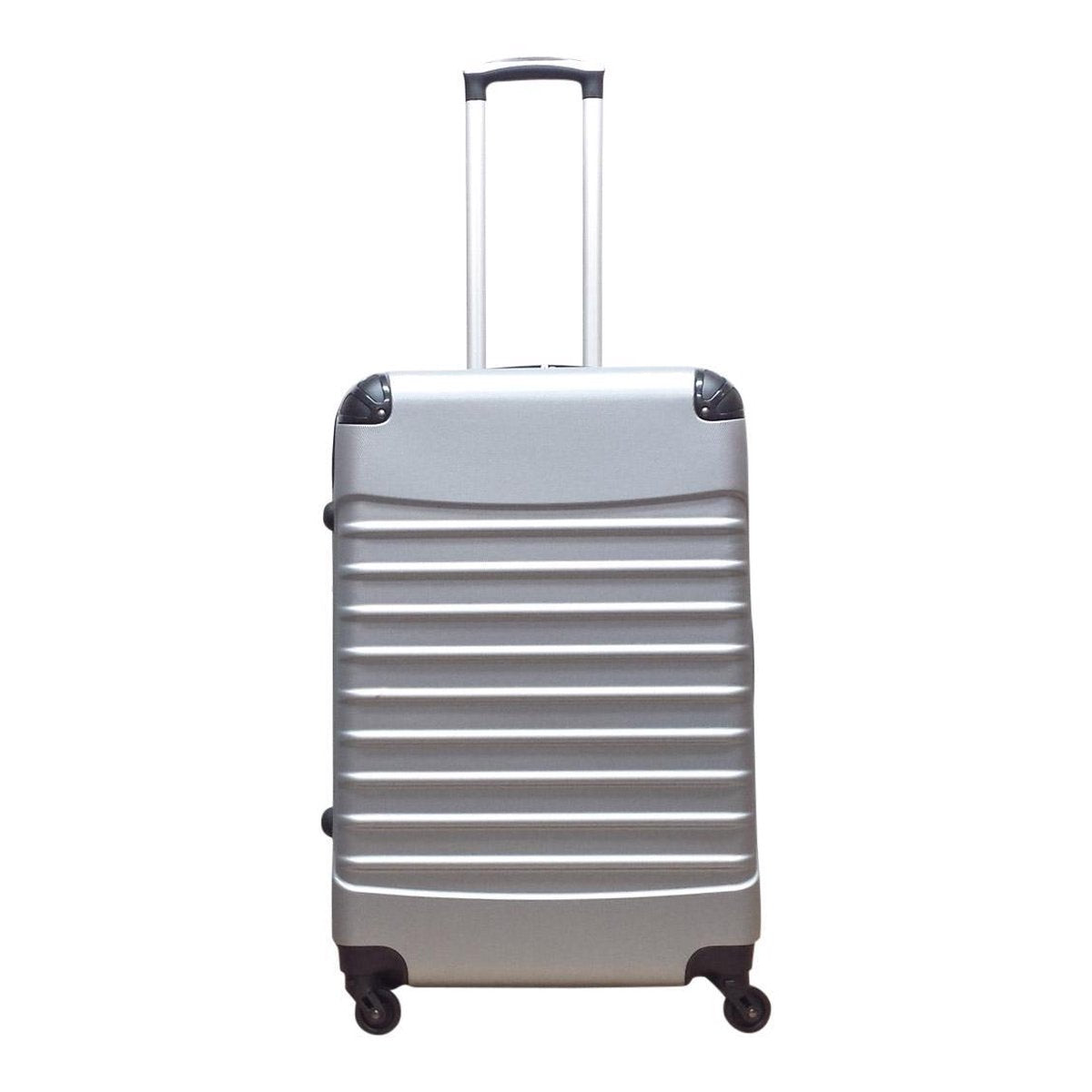 Silver Hard-Shell 2-Piece Travel Luggage Set