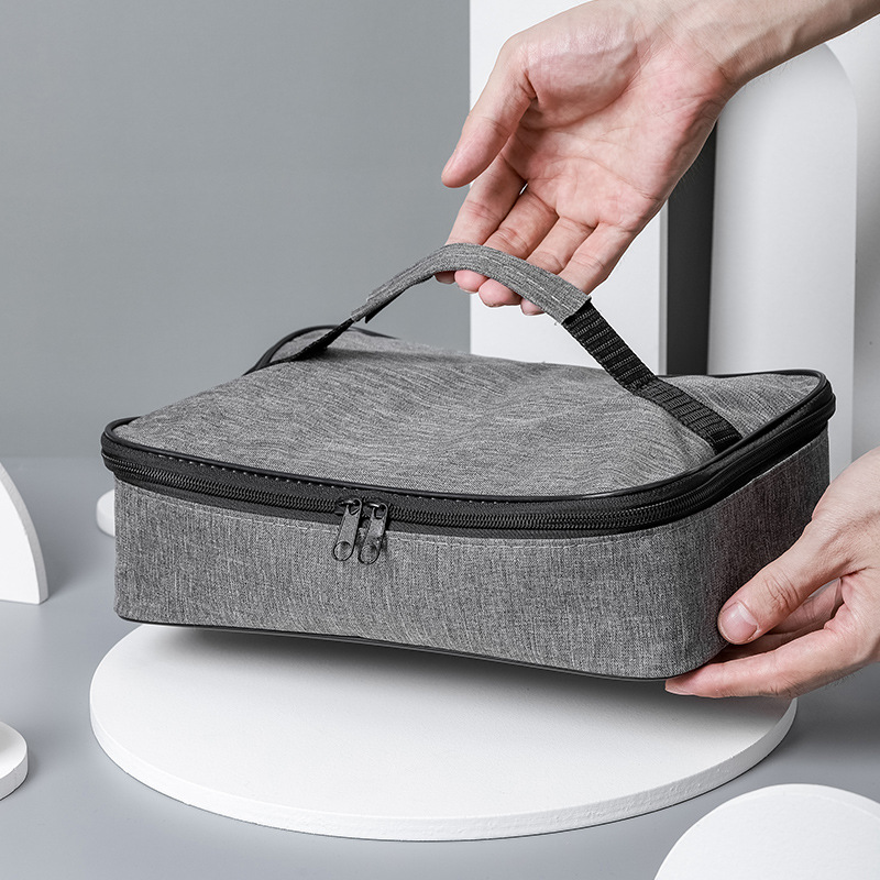 Small Grey Insulated Pouch