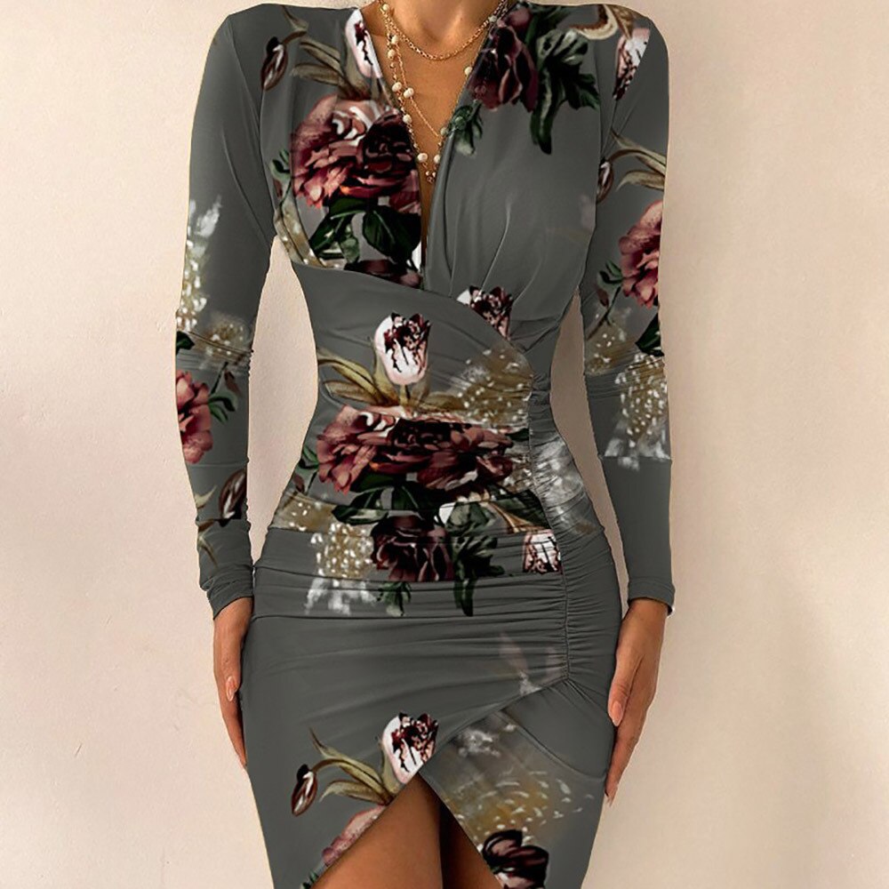Stylish Dress with Front Split
