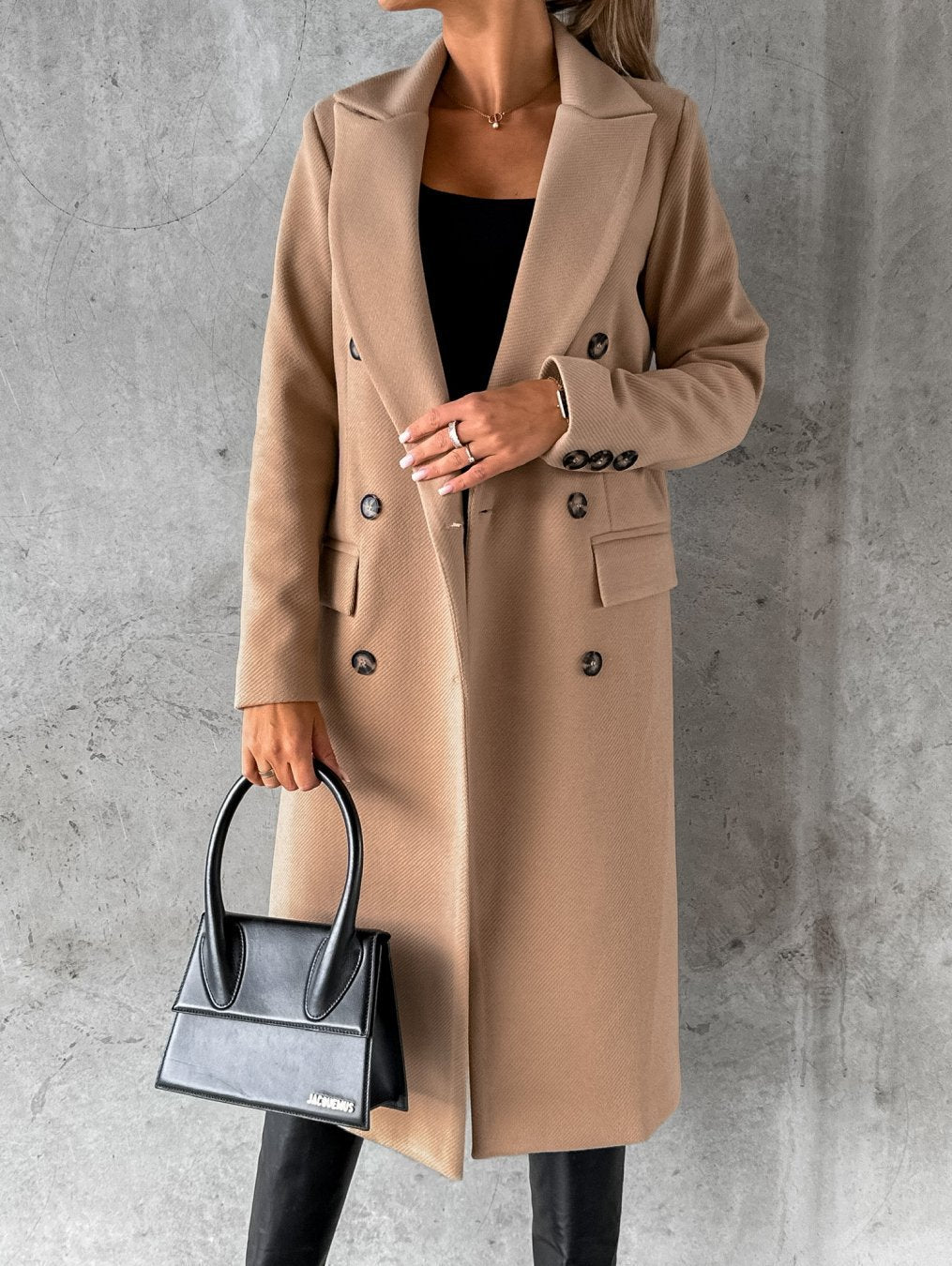 Image of Tabitha | Women's Double-Breasted Long Coat