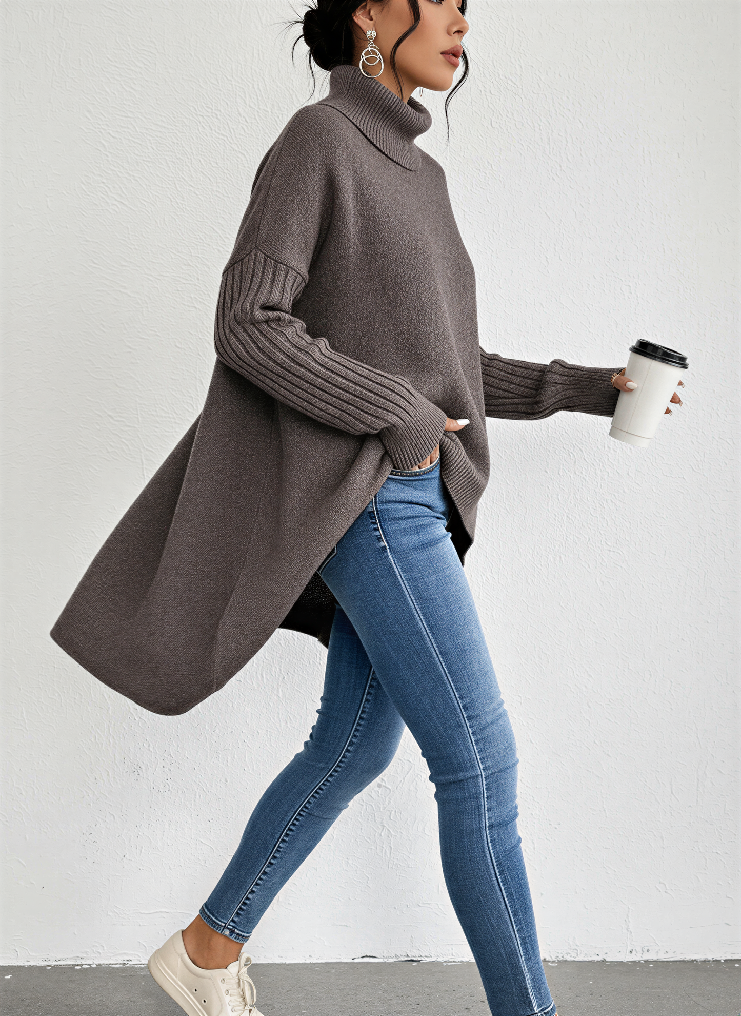 Image of Tabitha | Women's Oversized Turtleneck Sweater