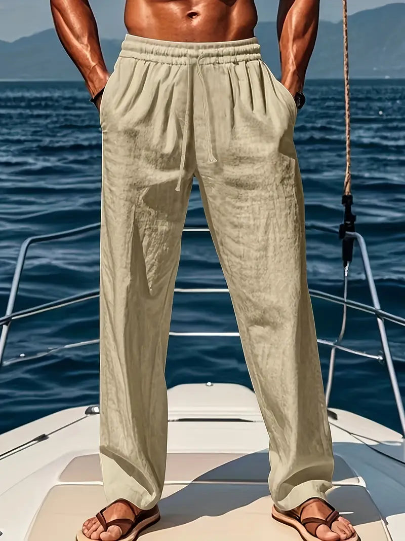 Image of Theodore | Men's Drawstring Loose Fit Casual Pants