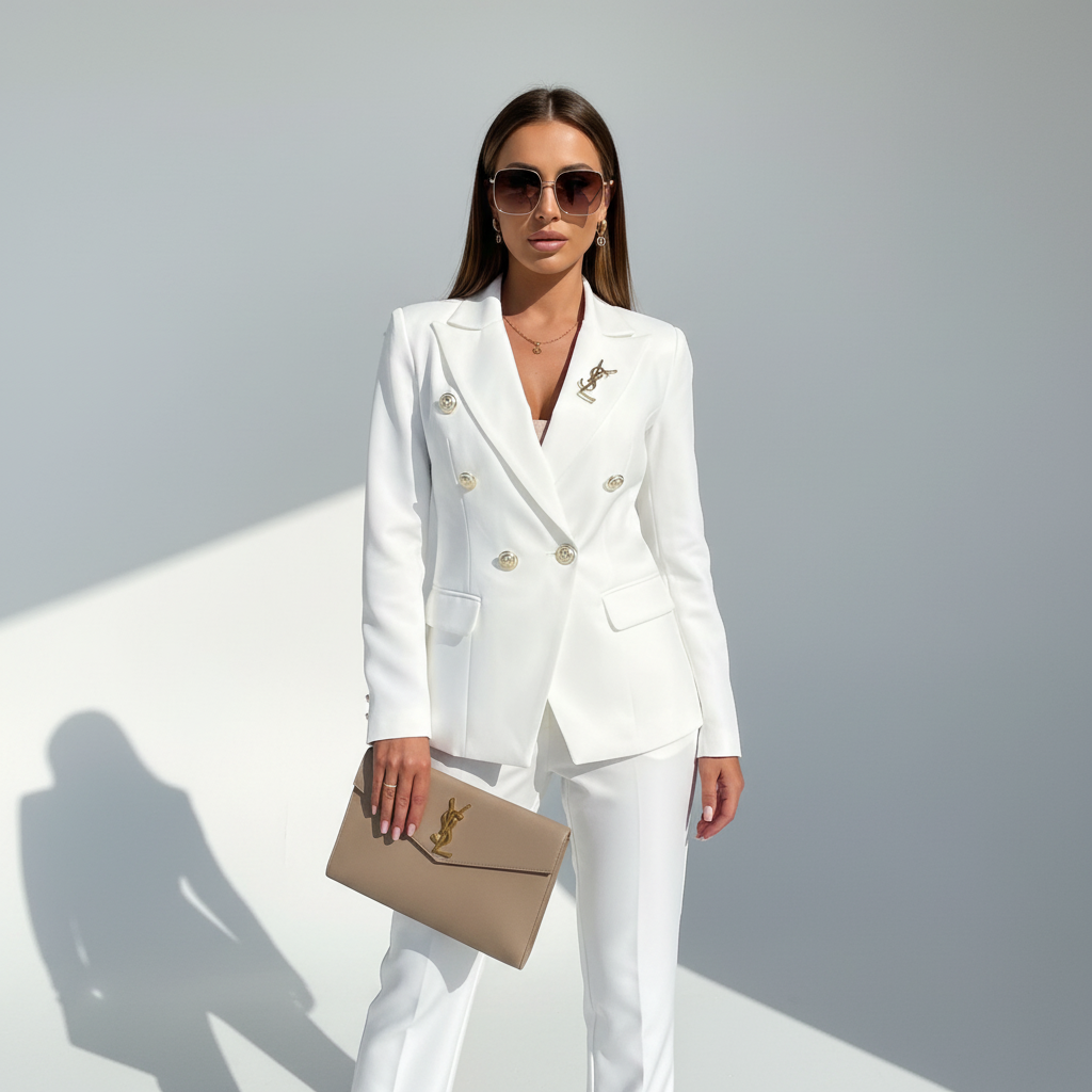 Two-Piece Blazer Suit Set