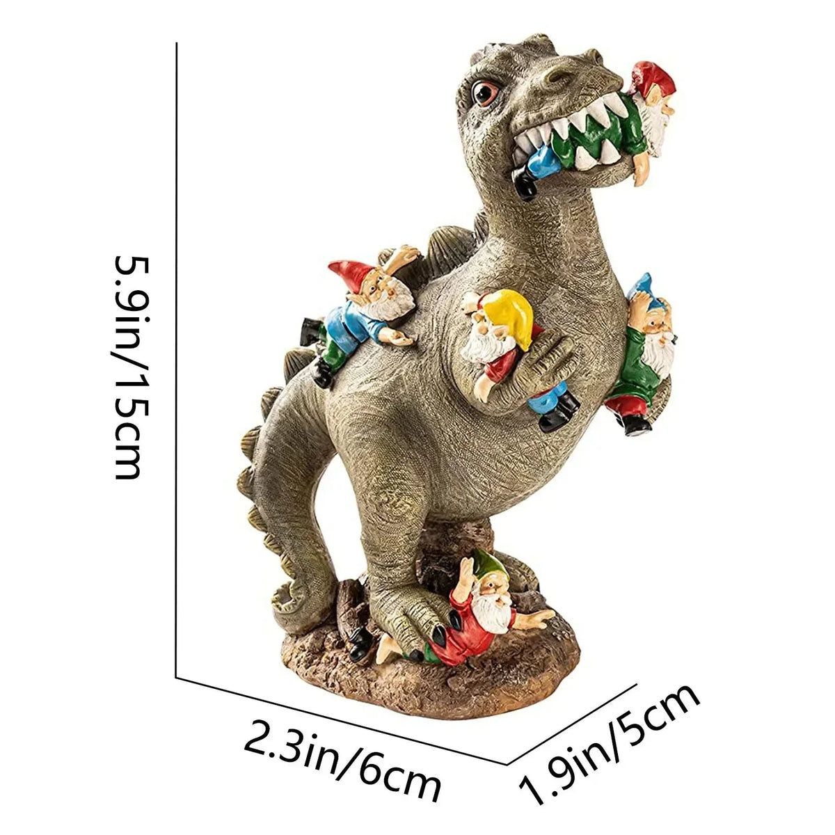 Weatherproof Resin Dinosaur Figurine Garden Decor