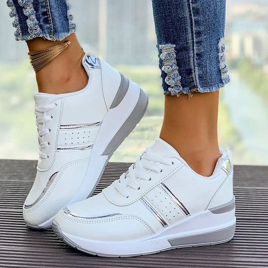 Whitney | Women's Lace-Up Fashion Sneakers - Image 3