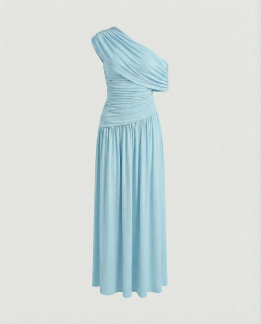 Women's Asymmetric Off-the-Shoulder Maxi Dress