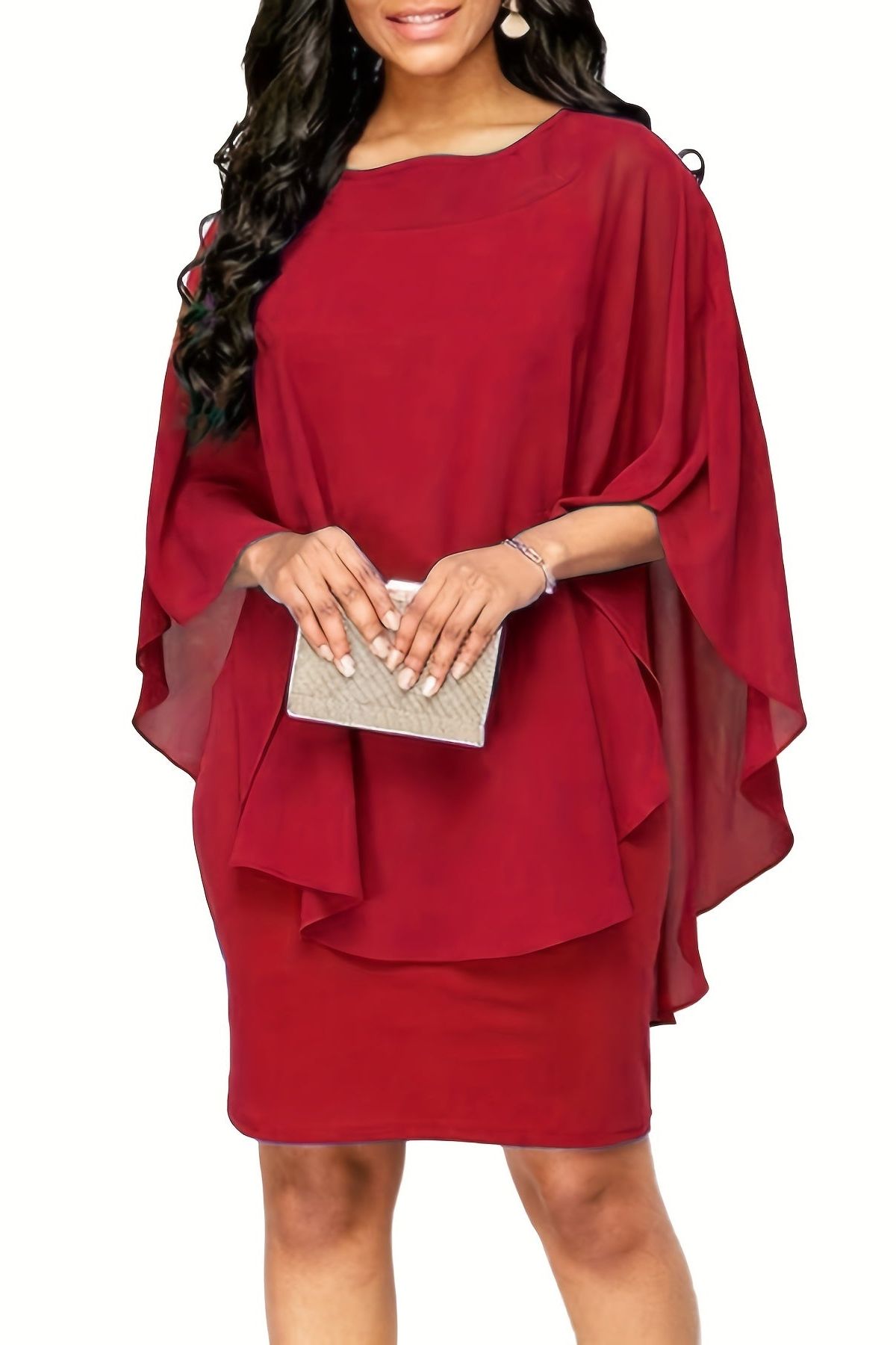 Women's Printed Relaxed Midi Dress