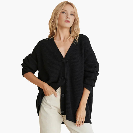 Women's Ribbed Knit Cardigan