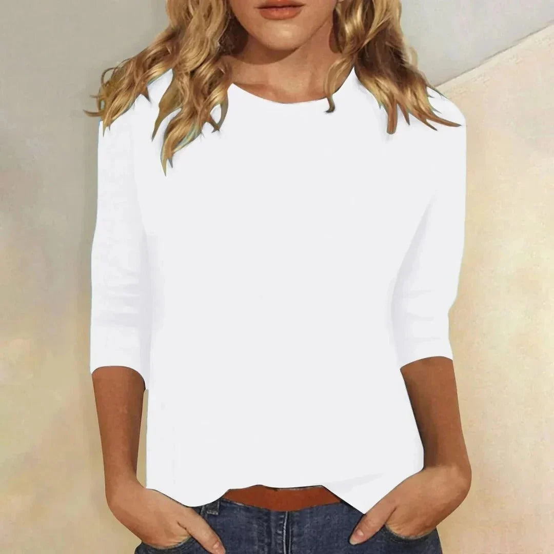 Women's 3/4-Sleeve Crewneck Top