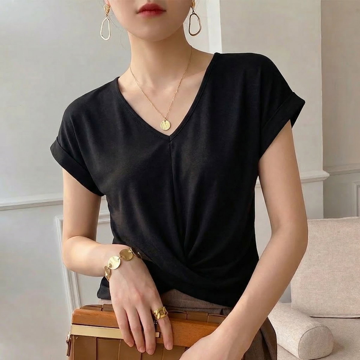 Women's Twist Front Top