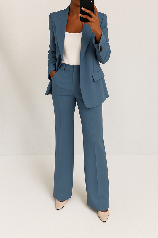 Women's Wide-Leg Suit Set