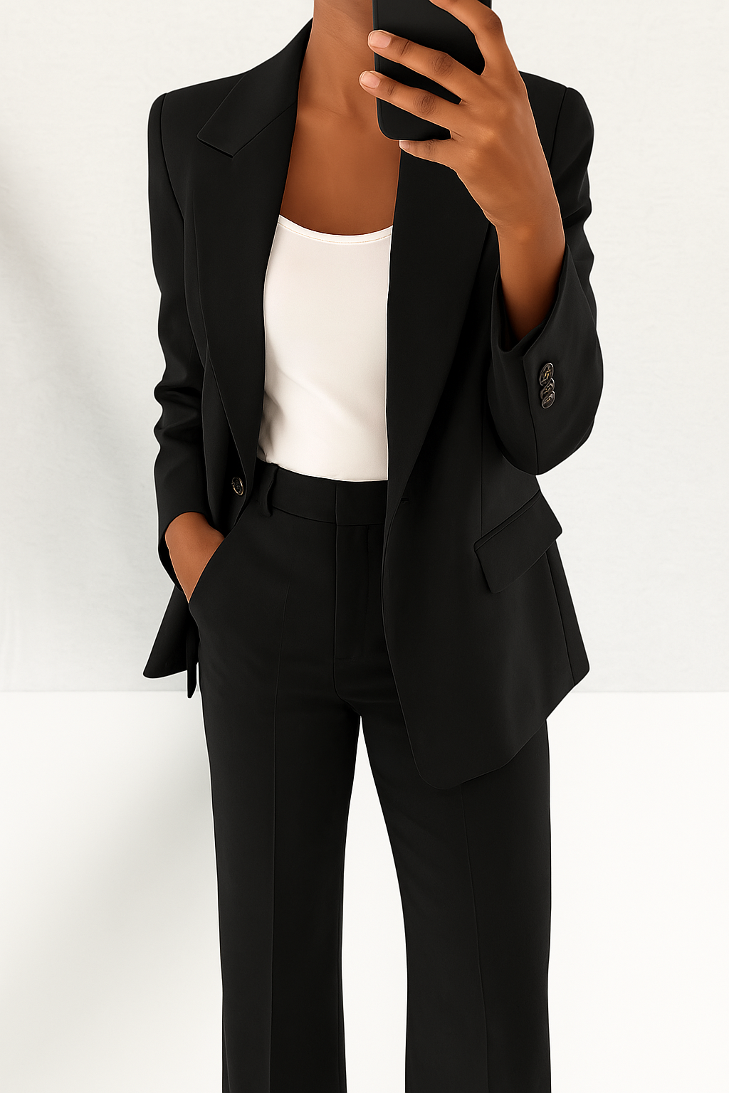 Women's Wide-Leg Suit Set