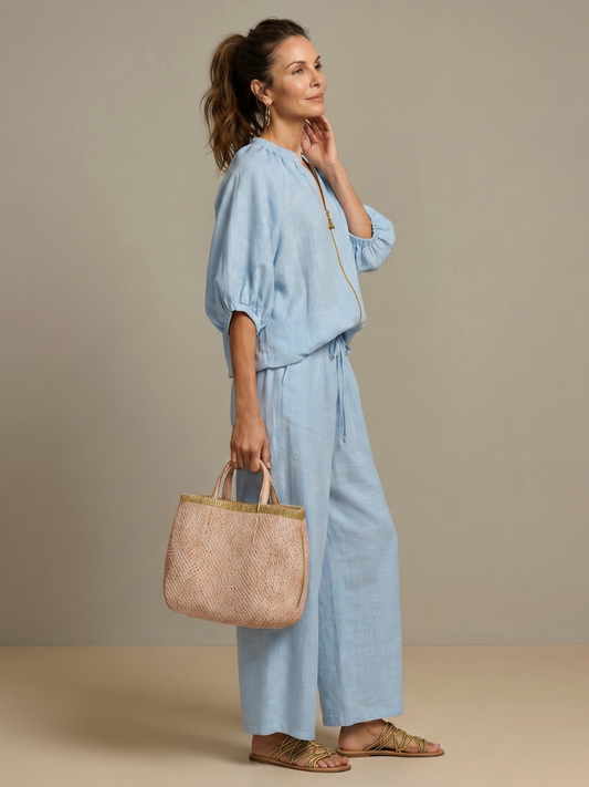 Women's Wide-Leg Two Piece Set