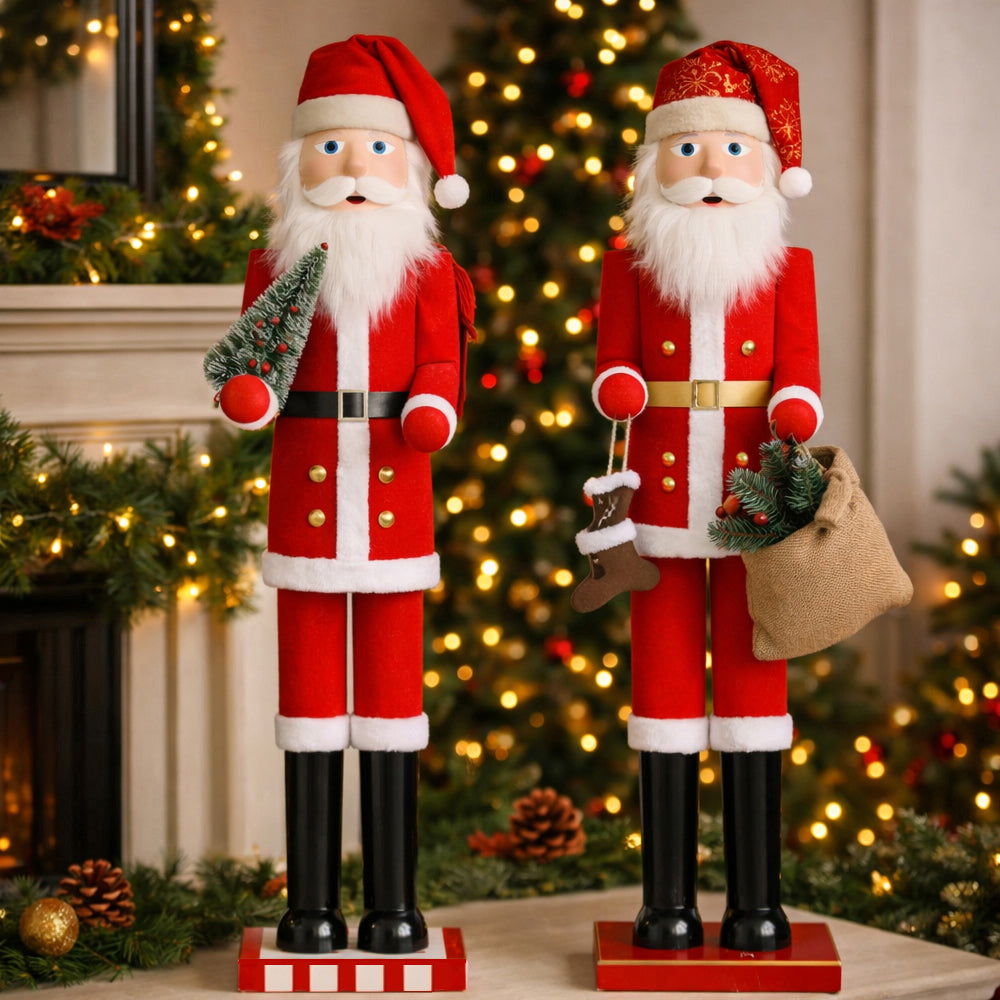 Wooden Nutcracker Figures - 90 cm - 2 Different Designs