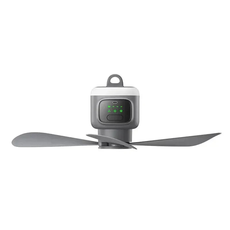 12,000 MAh Portable Ceiling & Camping Fan – Outdoor Tent Air Circulator and Cooling Ventilator
