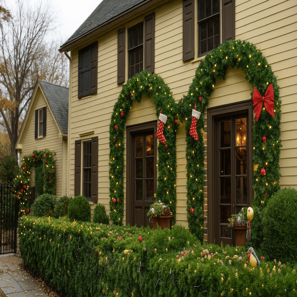 2.7m LED Garland with Warm White Lights