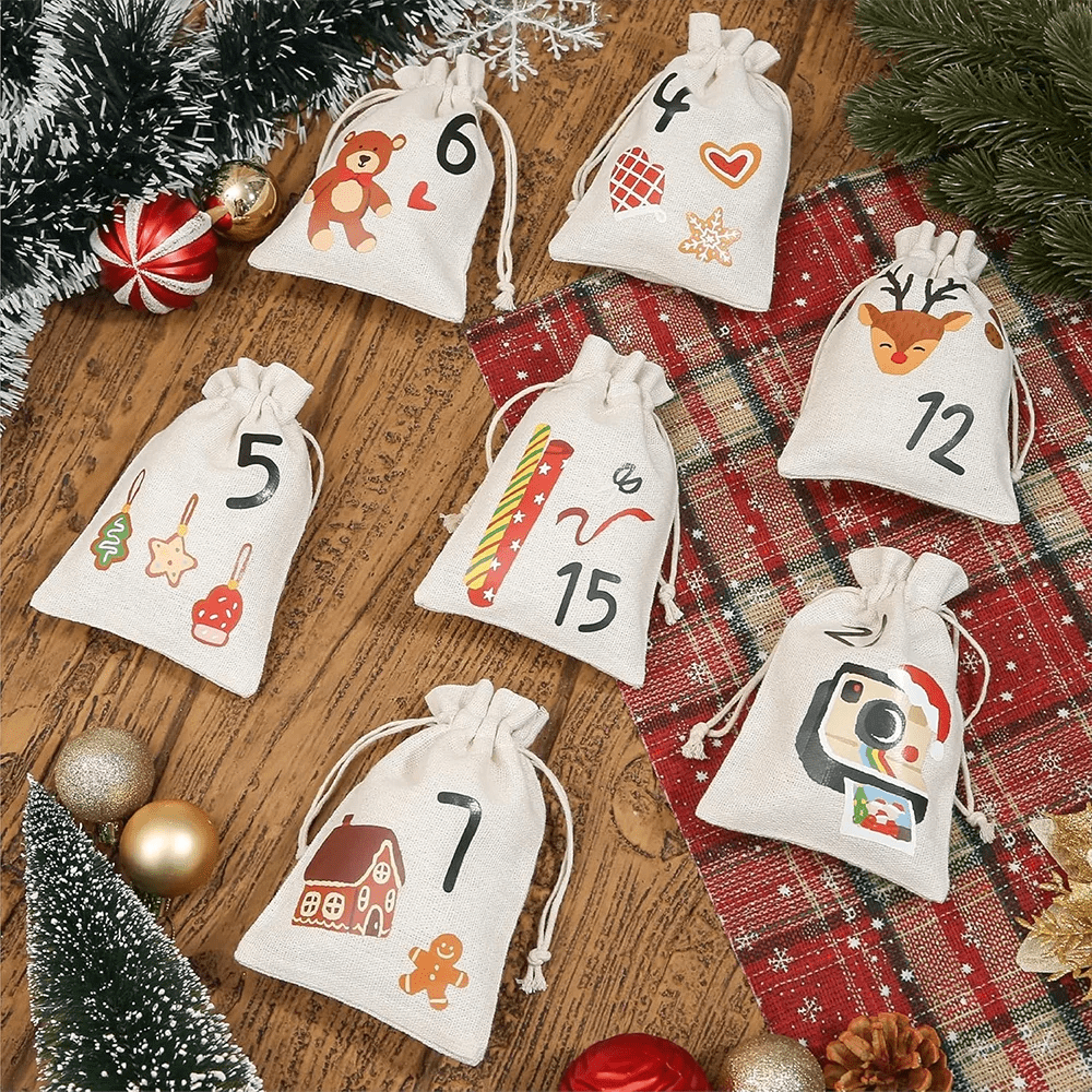 24 Advent Gift Bags for Sweet Surprises