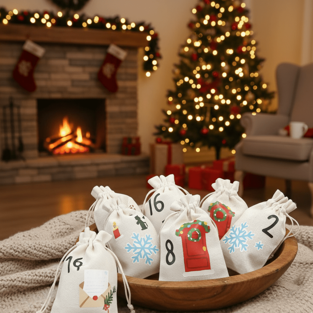 24 Advent Gift Bags for Sweet Surprises