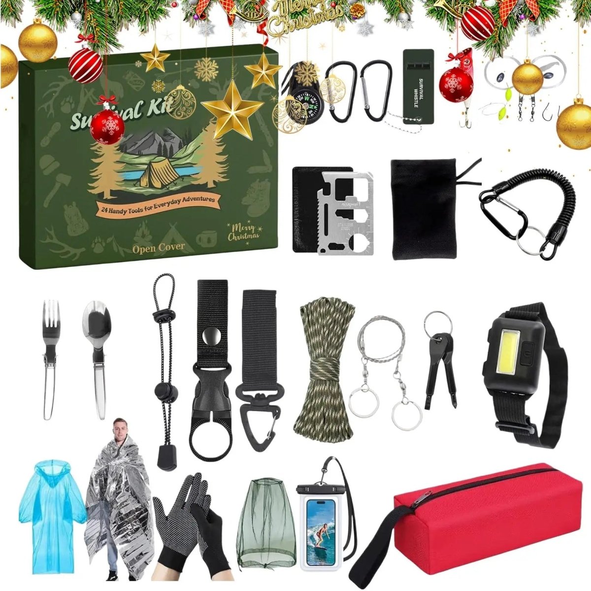 24-Day Survival Advent Calendar — Essential Outdoor Tools Edition