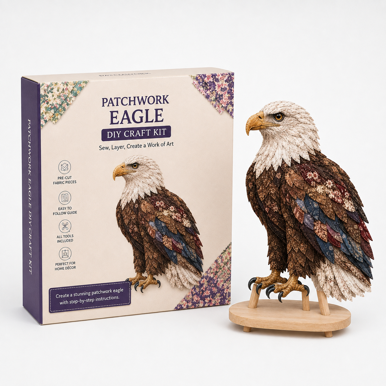 3D Fabric Patchwork Hummingbird Craft Kit