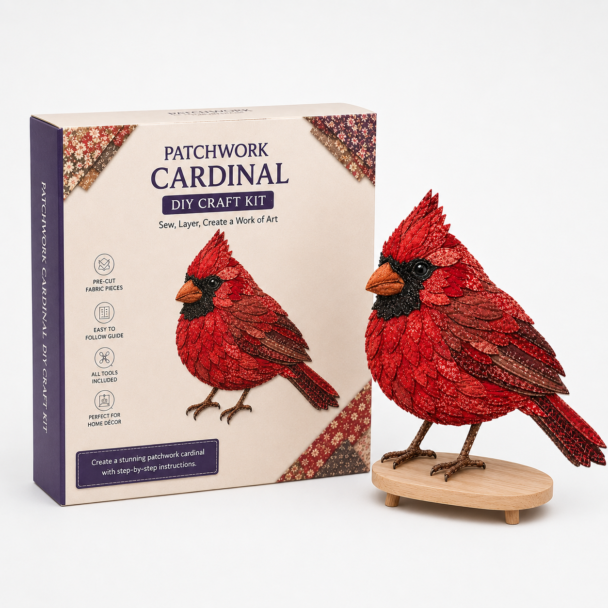 3D Fabric Patchwork Hummingbird Craft Kit