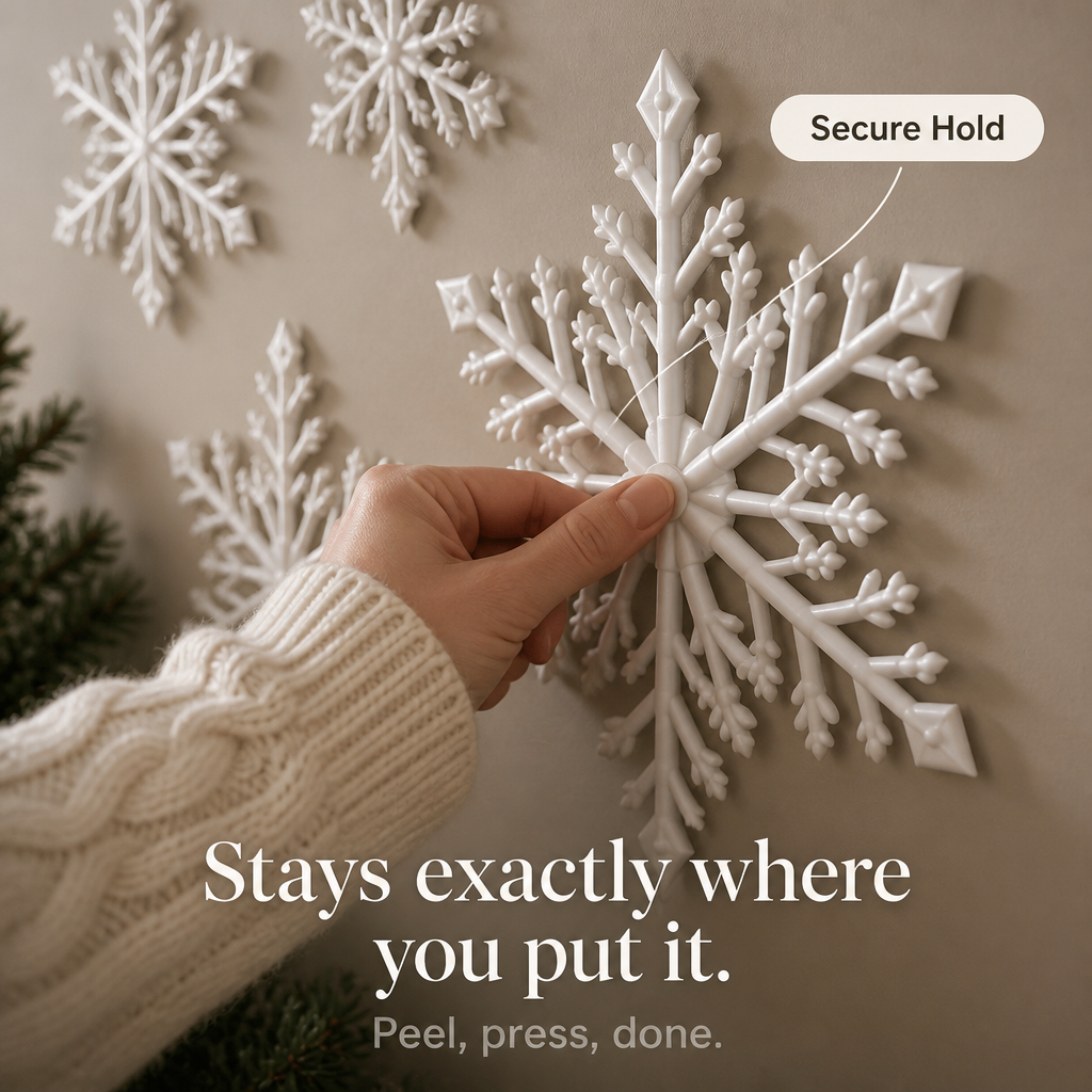 3D Glow-in-the-Dark Snowflake Wall Stickers