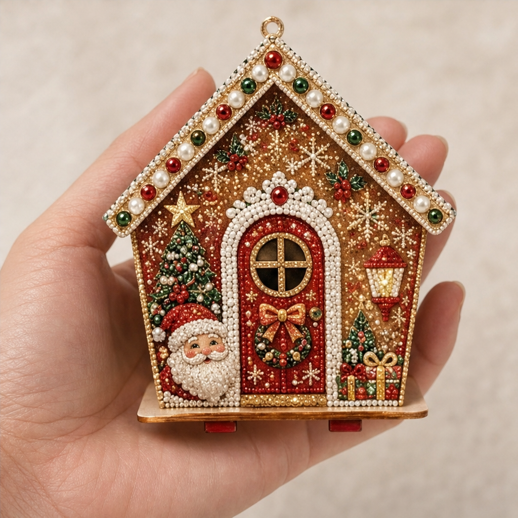 3D Pearl Gingerbread House Craft Kit