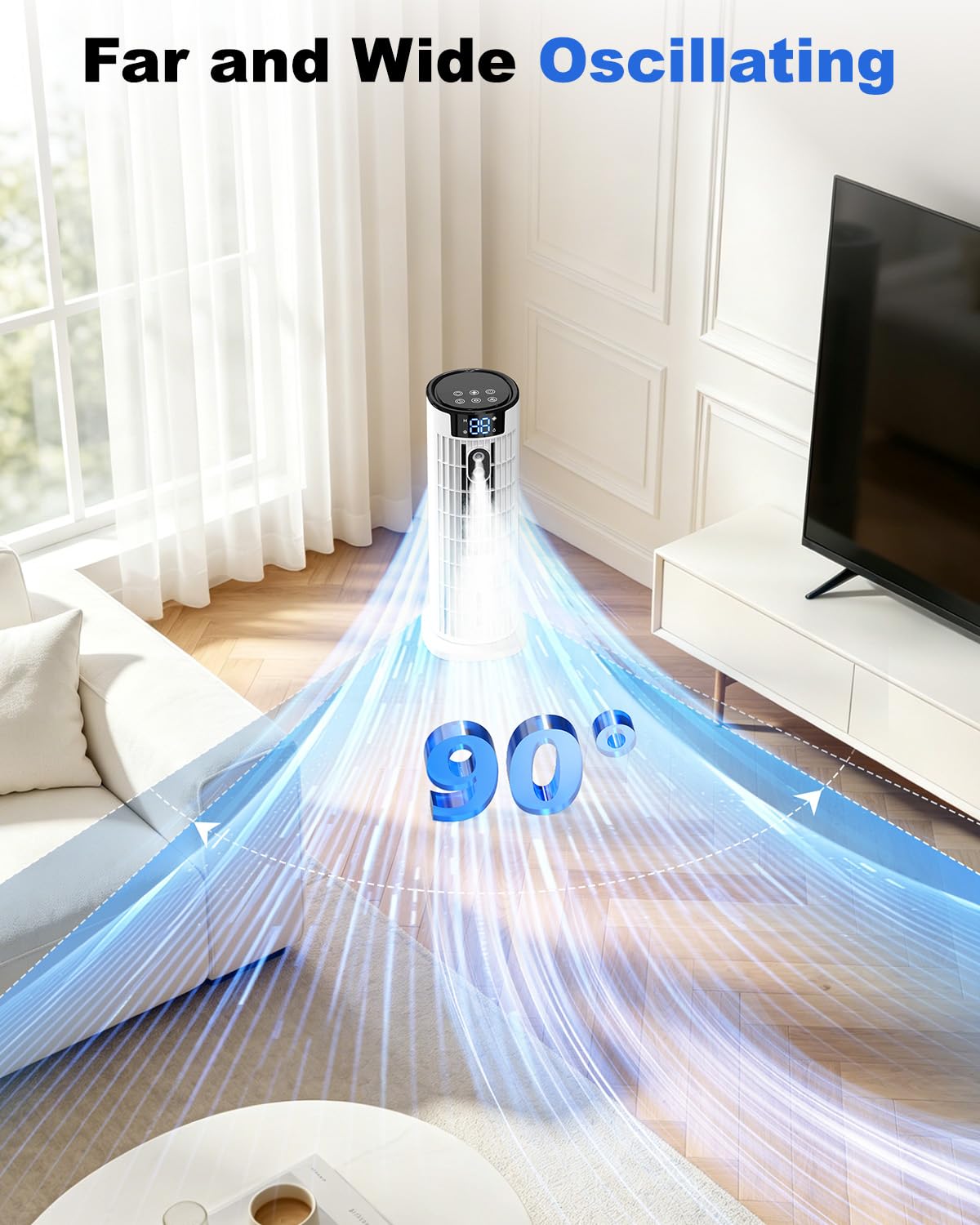 4-In-1 Portable Air Cooler with Remote Control & Mist Function