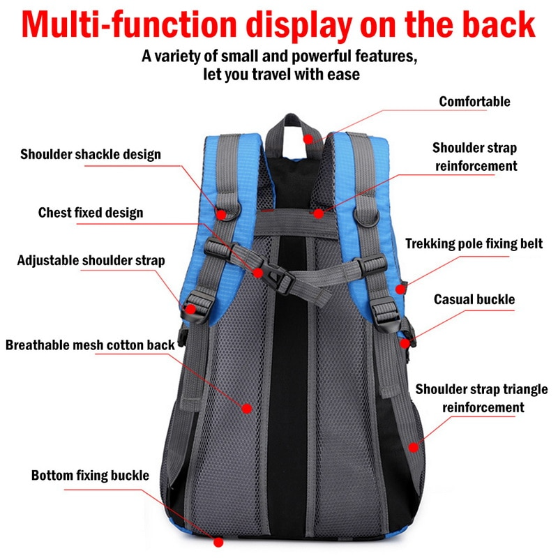 40L Waterproof Hiking & Travel Backpack