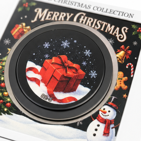 9-Song Musical Christmas Vinyl-Look Fridge Magnet Set