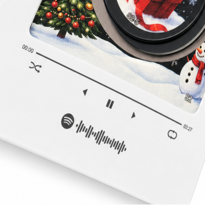 9-Song Musical Christmas Vinyl-Look Fridge Magnet Set