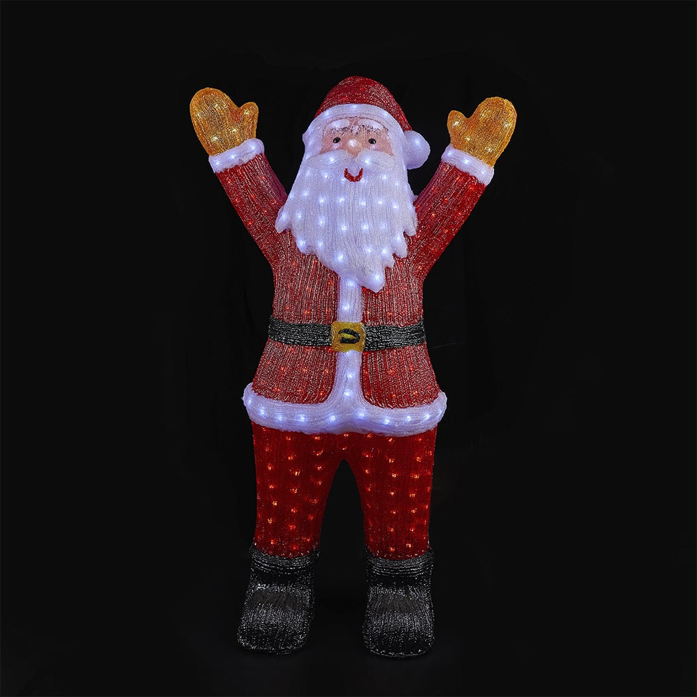 Acrylic Santa Claus – 120 cm High with LED Lighting