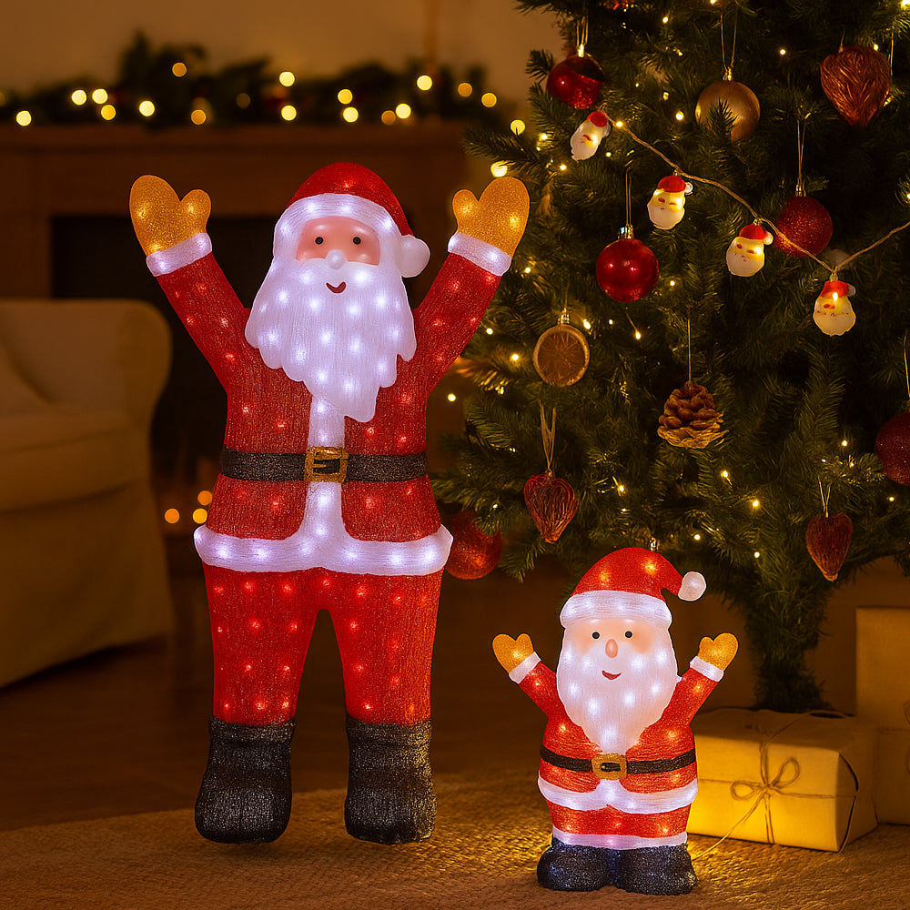 Acrylic Santa Claus – 120 cm High with LED Lighting