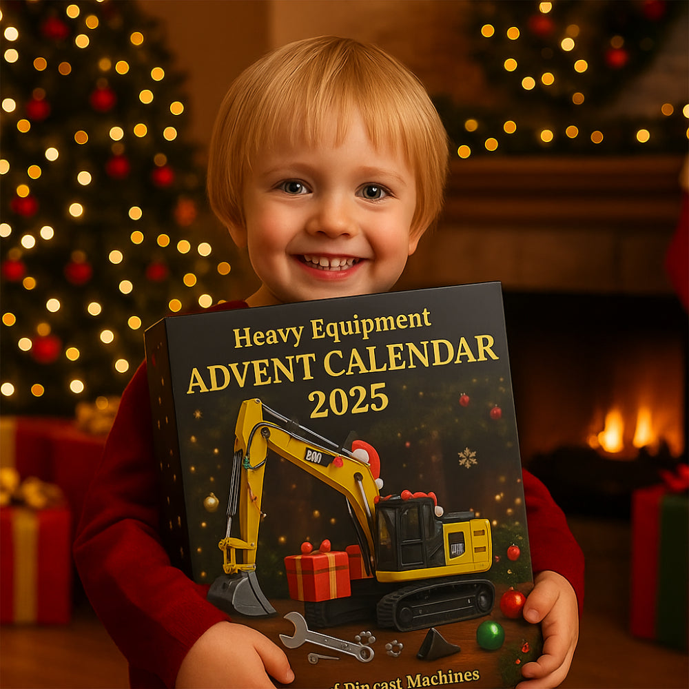 Advent Calendar with 24 Mini Die-Cast Construction Vehicles