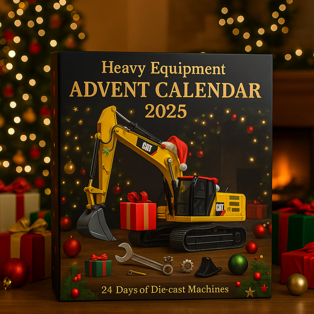 Advent Calendar with 24 Mini Die-Cast Construction Vehicles