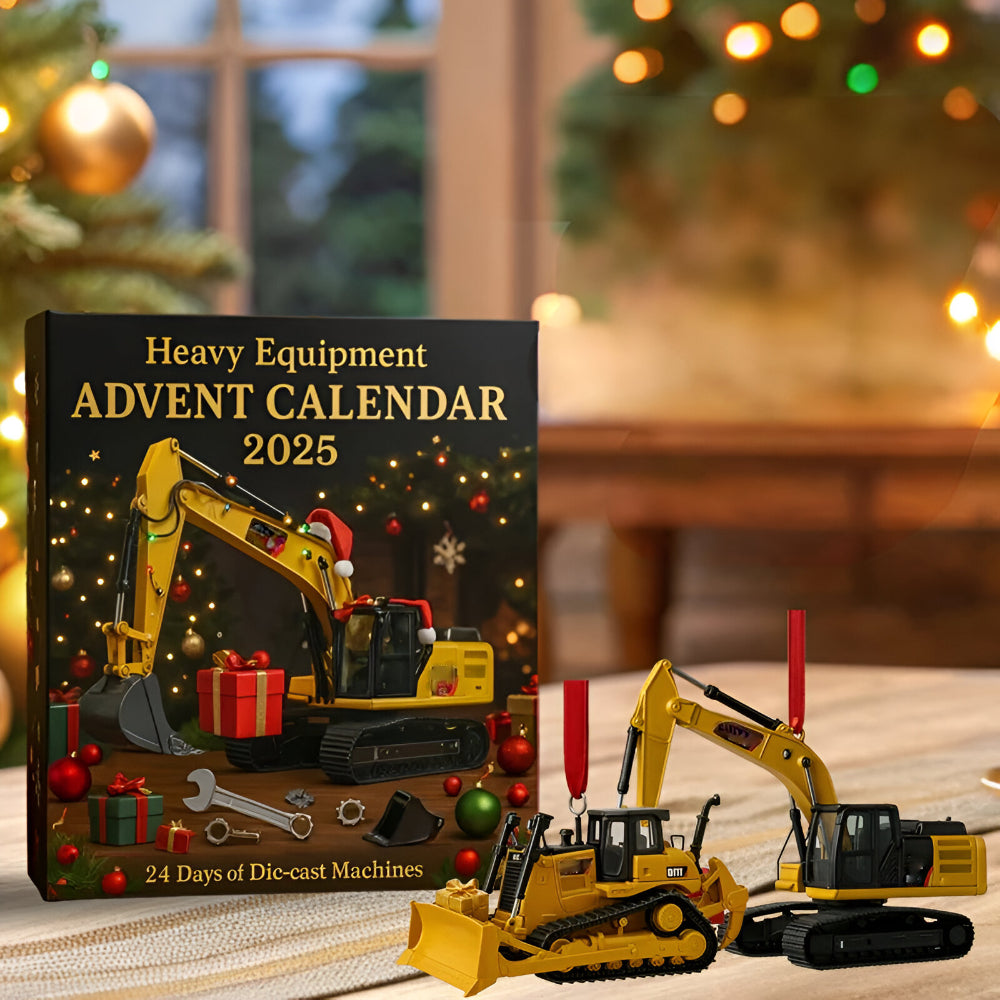 Advent Calendar with 24 Mini Die-Cast Construction Vehicles