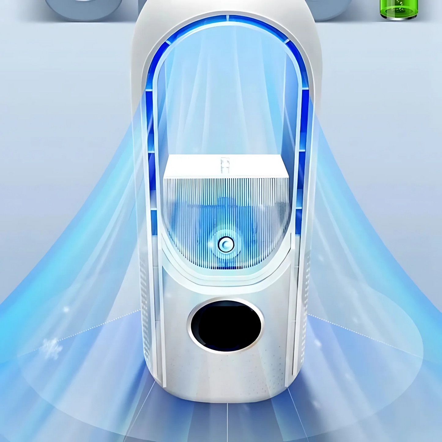 Air Cooler | Bladeless USB Fan | 6 Speeds | Quiet & With Timer | Humidifying Function