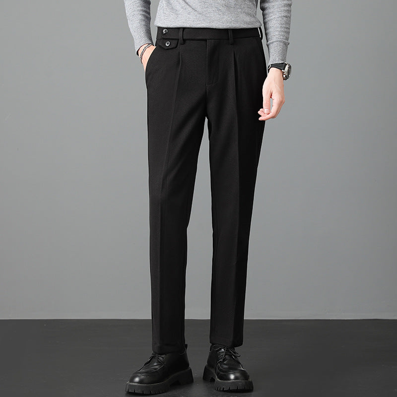 Image of Alfred | Men's Pleated Straight Leg Dress Pants