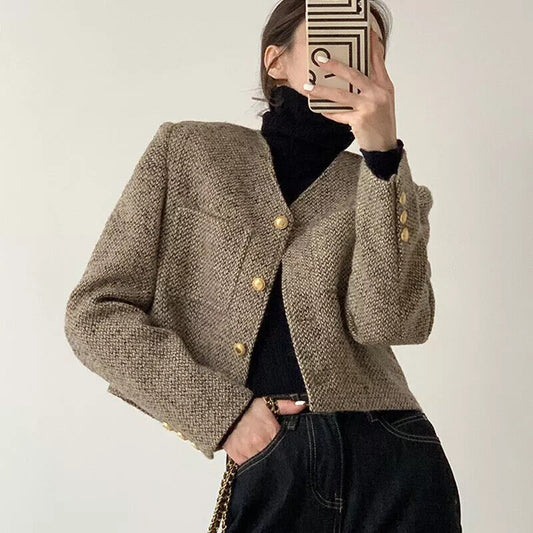 Image of Alison | Women's Cropped Button-Front Jacket
