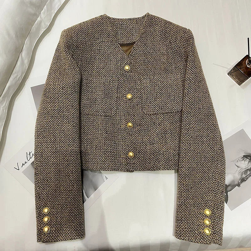 Image of Alison | Women's Cropped Button-Front Jacket