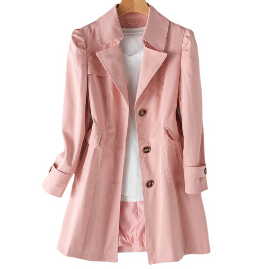 Image of Alison | Women's Double-Breasted Long Trench Coat