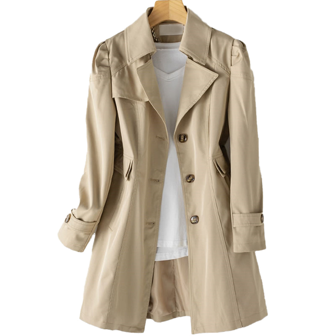 Image of Alison | Women's Double-Breasted Long Trench Coat