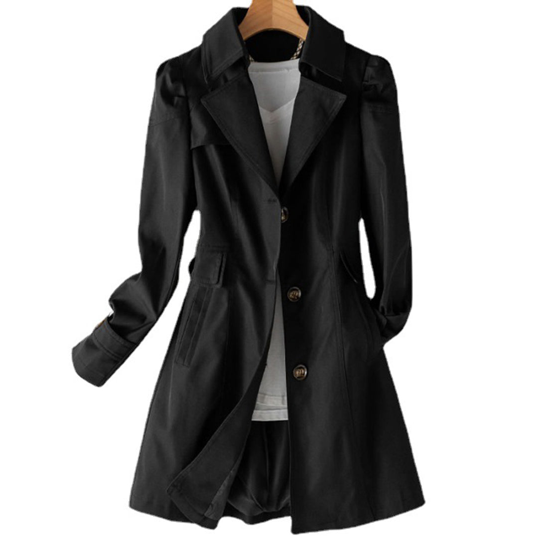 Image of Alison | Women's Double-Breasted Long Trench Coat