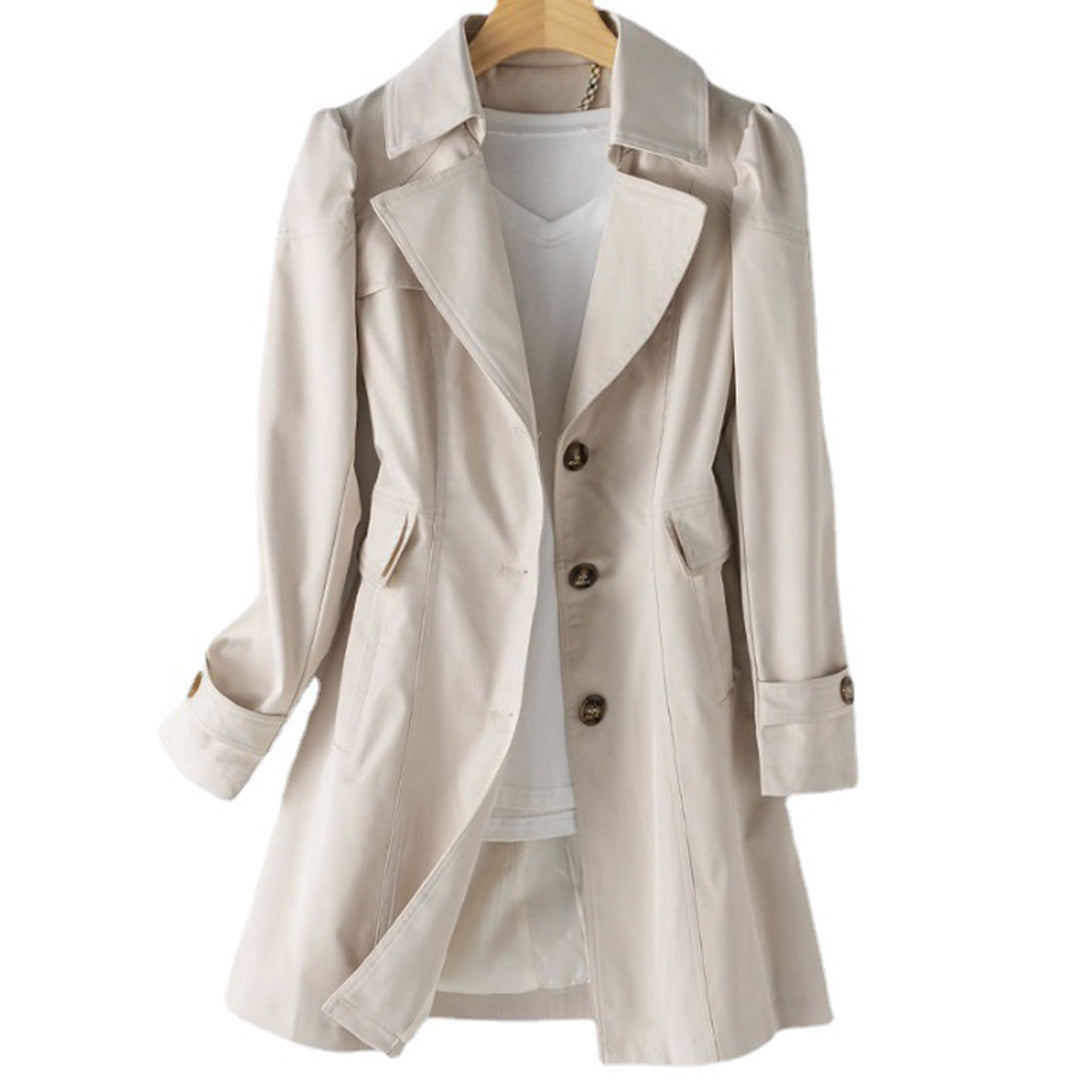 Image of Alison | Women's Double-Breasted Long Trench Coat